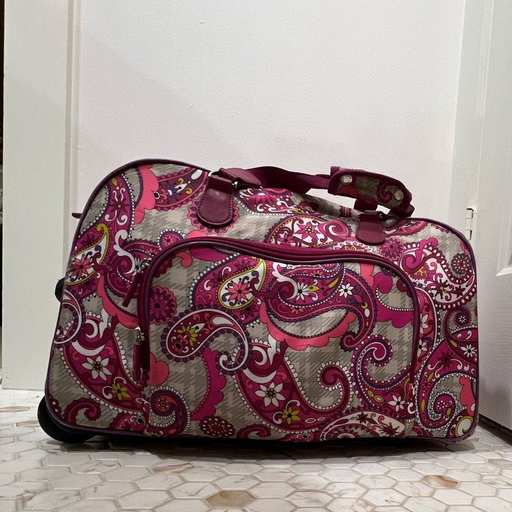 Vera Bradley rolling carry on